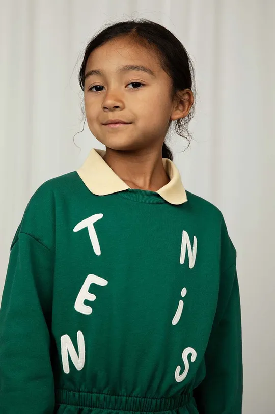 zielony Mini Rodini bluza bawełniana dziecięca  Tennis Dziecięcy