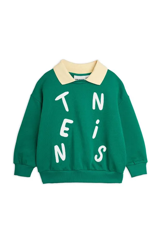 Mini Rodini bluza bawełniana dziecięca  Tennis zielony