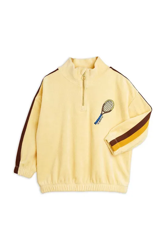 Παιδική βαμβακερή μπλούζα Mini Rodini  Tennis κίτρινο