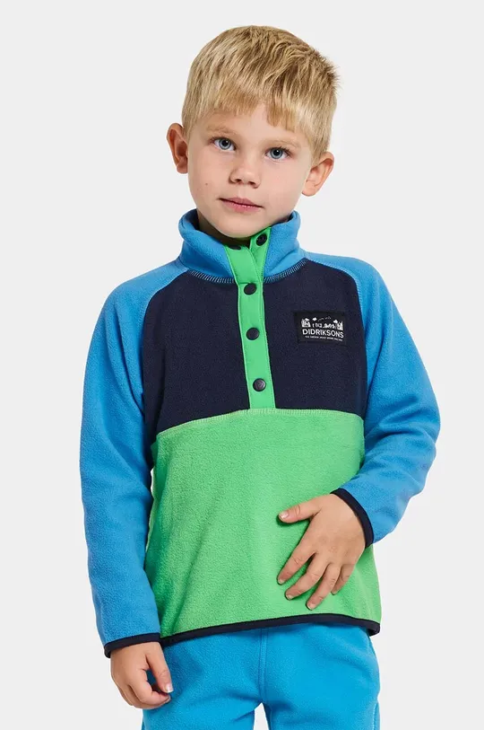 modra Otroški pulover Didriksons MONTE KIDS HALF BU 3 Otroški