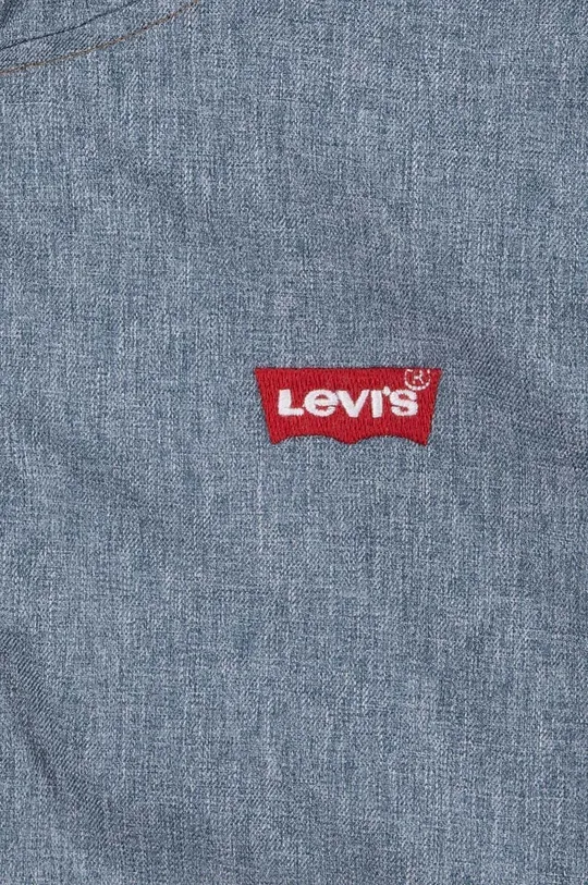 Παιδική βαμβακερή μπλούζα Levi's LVB CHAMBRAY ANORAK 100% Βαμβάκι