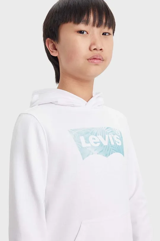 bela Otroški pulover Levi's LVB PALM BATWING FILL HOODIE Otroški