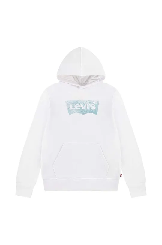 Levi's bluza dziecięca LVB PALM BATWING FILL HOODIE biały