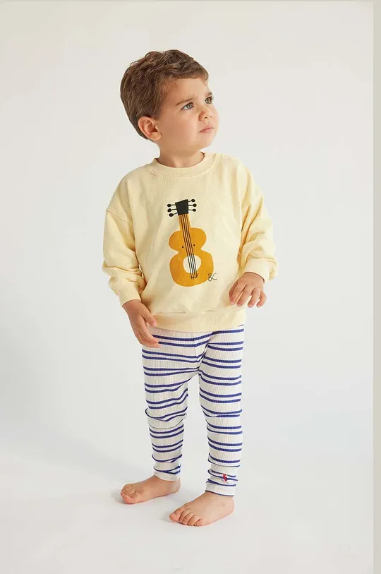 rumena Bombažen pulover za dojenčka Bobo Choses Otroški