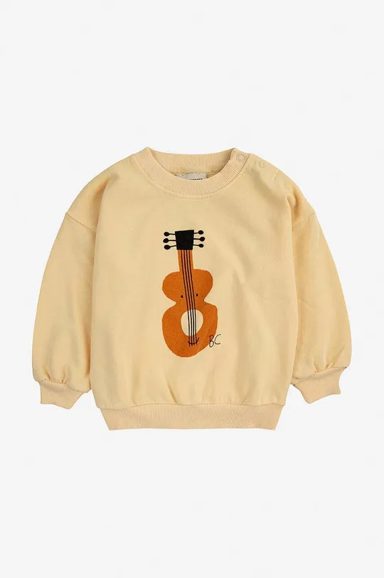 Bombažen pulover za dojenčka Bobo Choses rumena