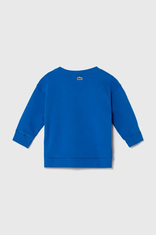 Otroški bombažen pulover Lacoste modra