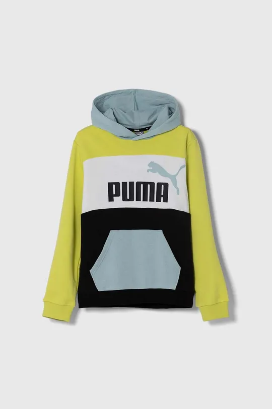 rumena Otroški pulover Puma ESS BLOCK TR B Otroški