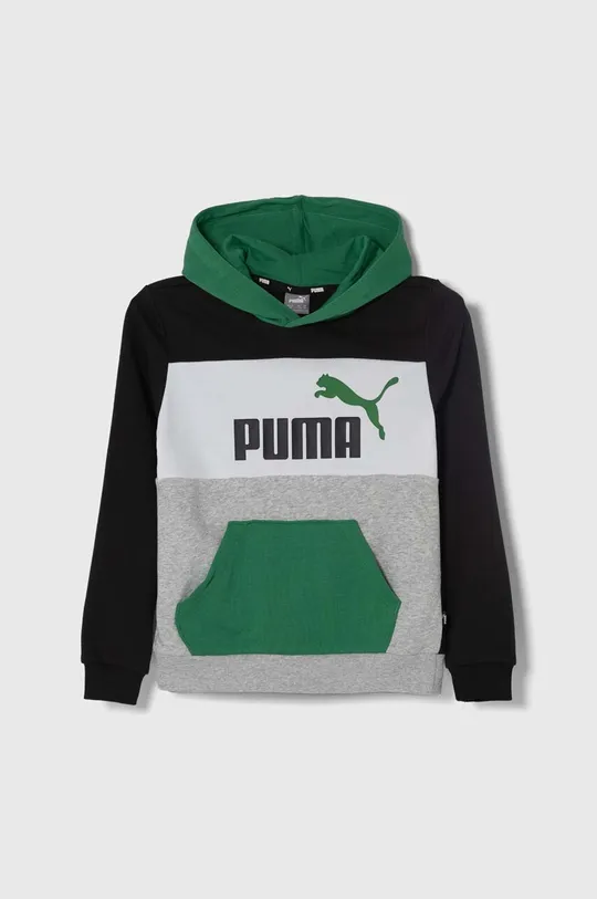 zielony Puma bluza dziecięca ESS BLOCK TR B Dziecięcy