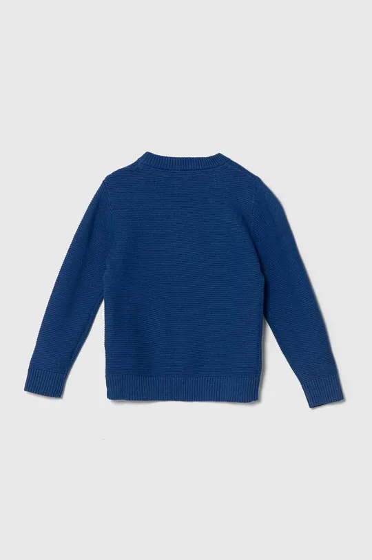 Детский хлопковый свитер zippy голубой