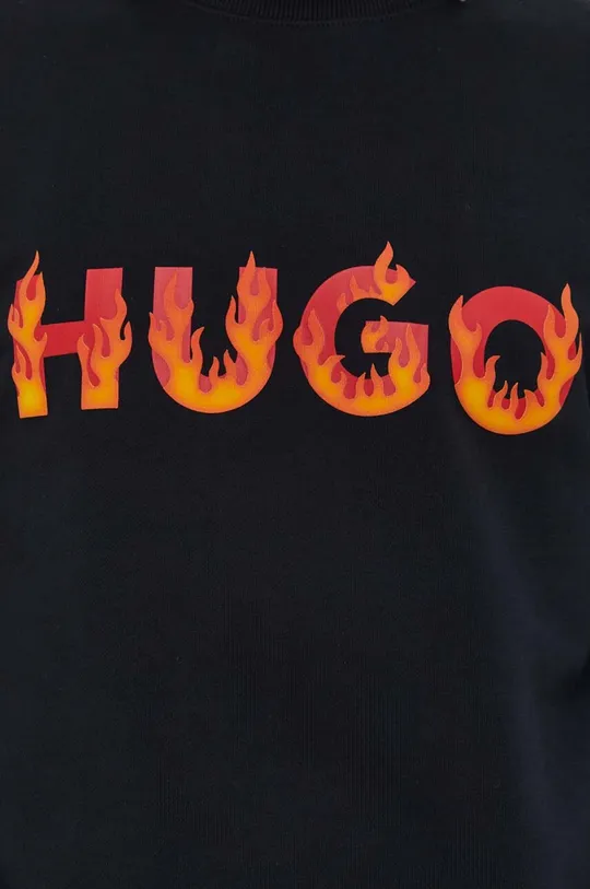 Bombažen pulover HUGO Moški