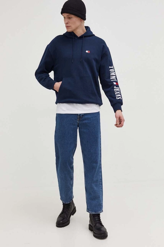 Tommy Jeans felpa blu navy