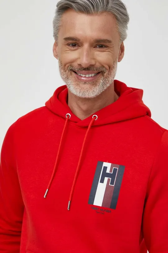 červená Mikina Tommy Hilfiger