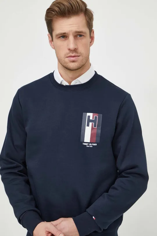 mornarsko modra Pulover Tommy Hilfiger