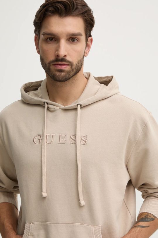 Guess bluza bawełniana FINCH beżowy M4RQ33.K9YI1