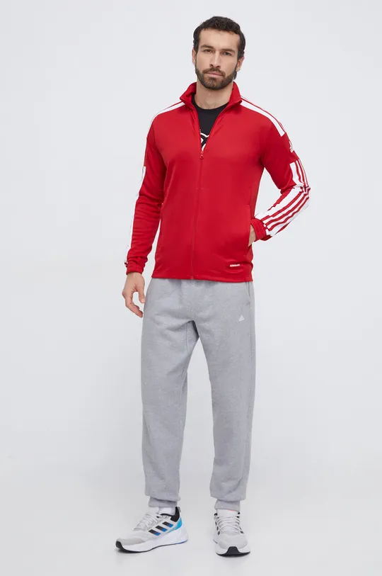 Pulover za vadbo adidas Performance rdeča