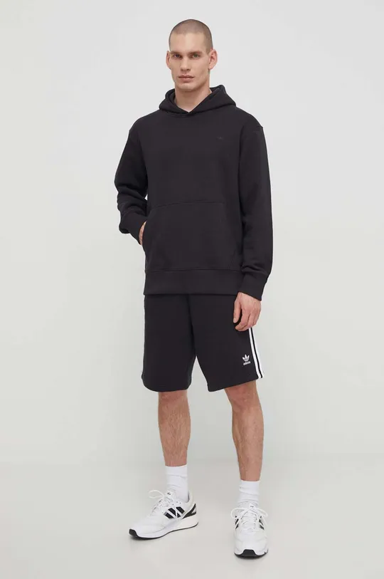 Bombažen pulover adidas Originals Contempo French Terry Hoodie črna