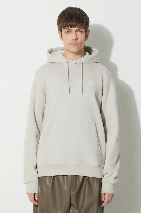 gray adidas Originals sweatshirt Trefoil Essentials Hoody Men’s