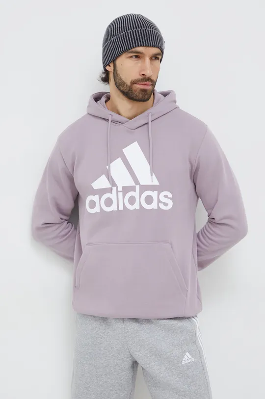 фиолетовой Хлопковая кофта adidas Мужской
