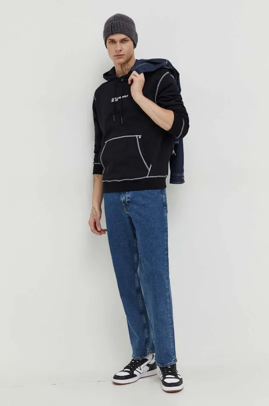 Karl Lagerfeld Jeans felső fekete