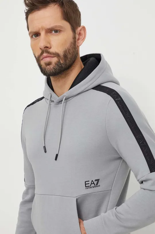 Βαμβακερή μπλούζα EA7 Emporio Armani Κύριο υλικό: 100% Βαμβάκι Πλέξη Λαστιχο: 96% Βαμβάκι, 4% Σπαντέξ Πρόσθετο υλικό: 100% Πολυεστέρας