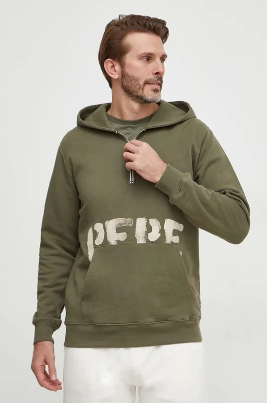 zelena Bombažen pulover Pepe Jeans Moški