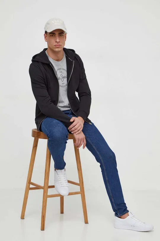 Bombažen pulover Pepe Jeans Joe črna