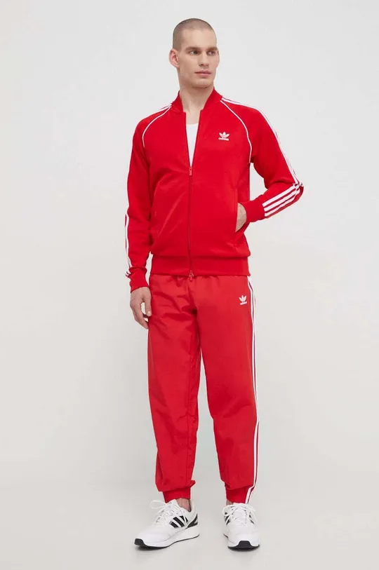 adidas Originals spodnie dresowe Adicolor Woven Firebird Track Top czerwony