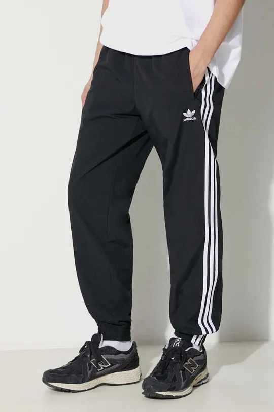 черен Панталон adidas Originals Adicolor Woven Firebird Track Top Чоловічий
