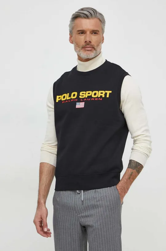 czarny Polo Ralph Lauren t-shirt Męski