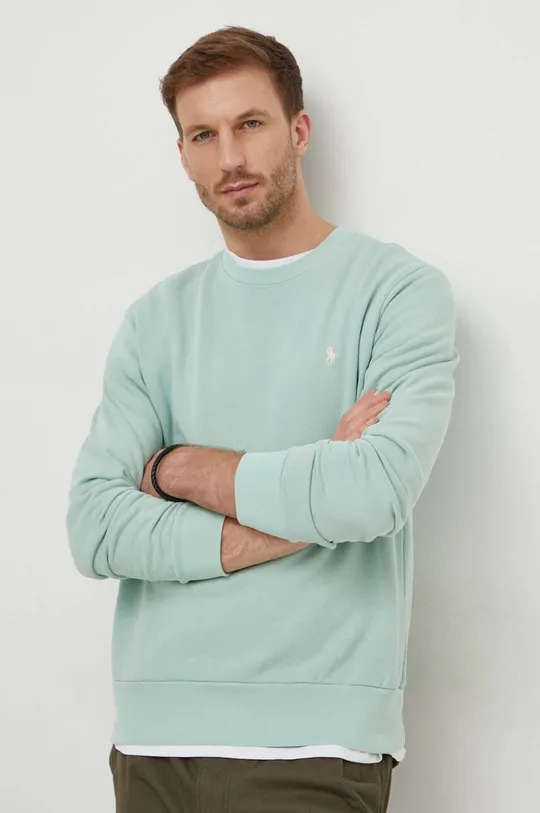zelena Bombažen pulover Polo Ralph Lauren Moški