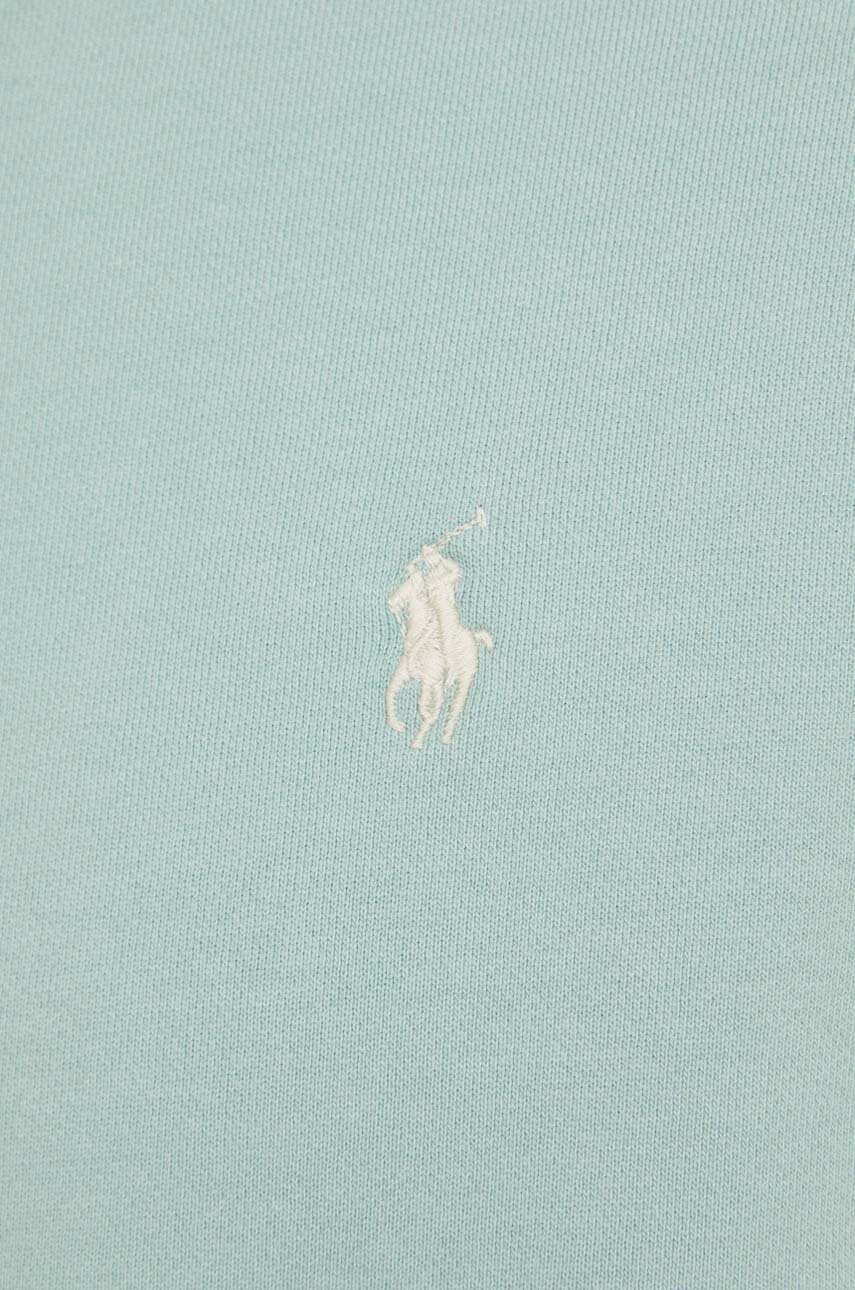 Бавовняна кофта Polo Ralph Lauren чоловіча колір зелений однотонна ...