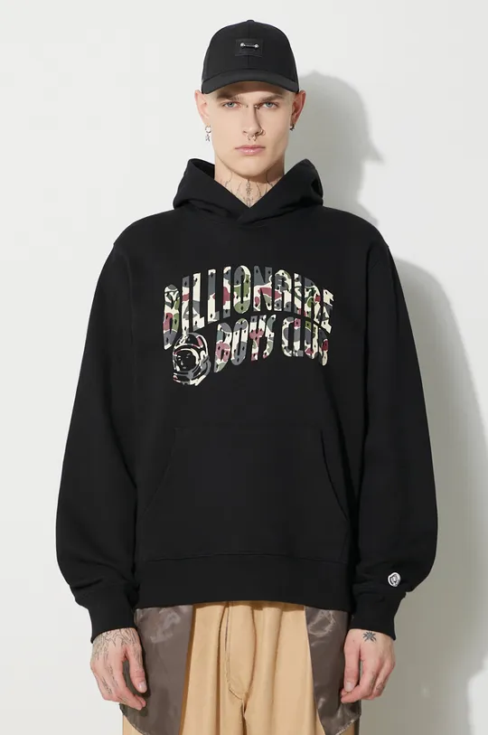 black Billionaire Boys Club cotton sweatshirt Duck Camo Arch Logo Popover Men’s