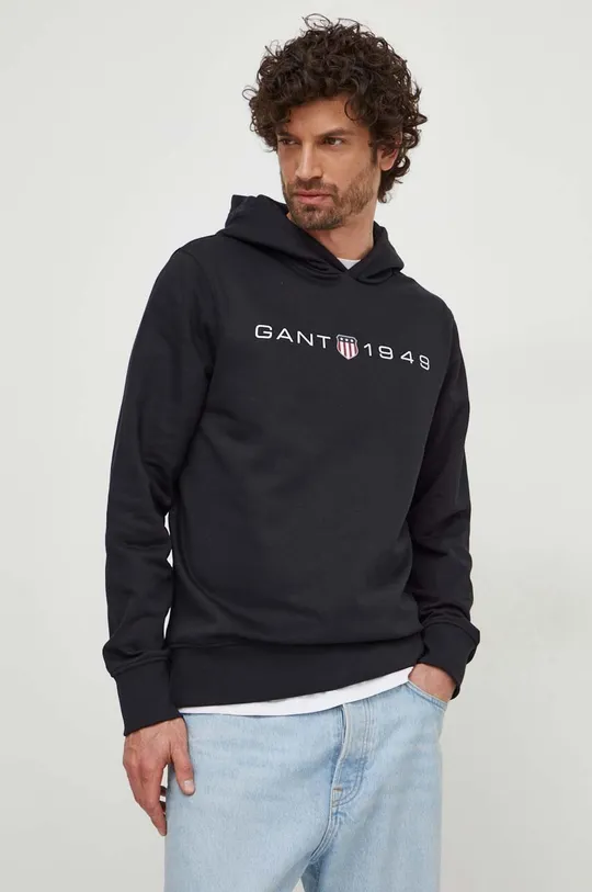 μαύρο Μπλούζα Gant Ανδρικά