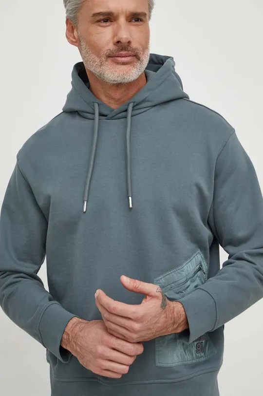 zelena Bombažen pulover Armani Exchange