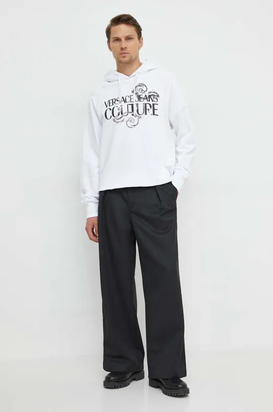 Bavlnená mikina Versace Jeans Couture biela