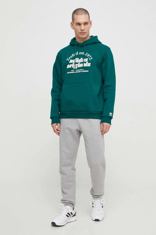 Mikina adidas Originals GRF Hoodie zelená