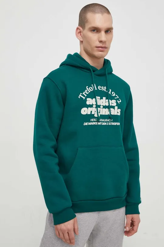 zelená Mikina adidas Originals GRF Hoodie