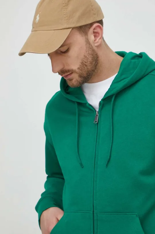 zielony United Colors of Benetton bluza bawełniana