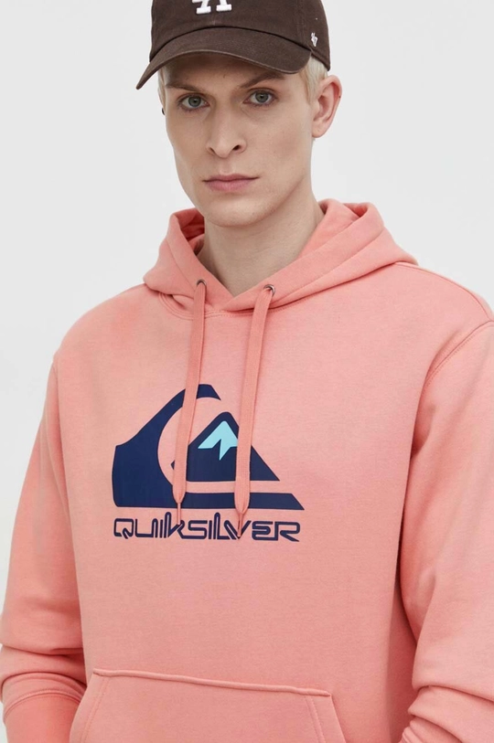 oranžová Mikina Quiksilver Pánsky