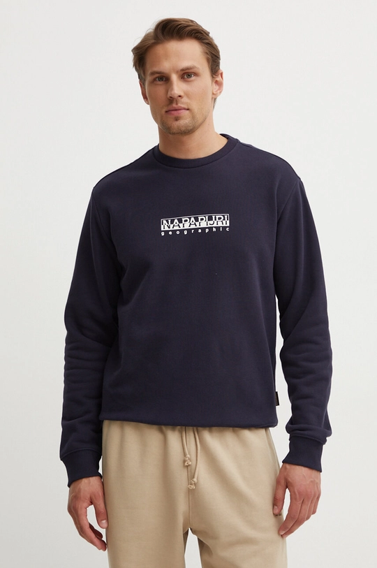 Napapijri sweatshirt Main: 90% Cotton, 10% Polyester Rib-knit waistband: 95% Cotton, 5% Elastane