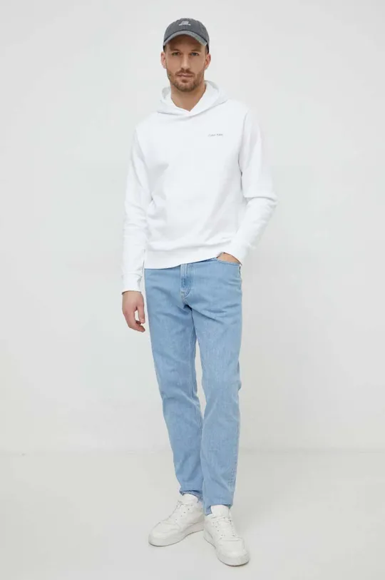 Calvin Klein bluza bawełniana beżowy