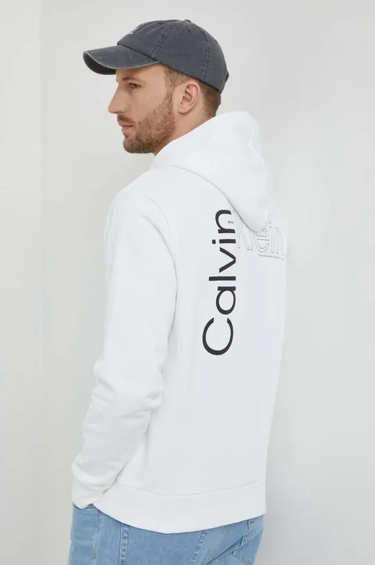 bež Pamučna dukserica Calvin Klein