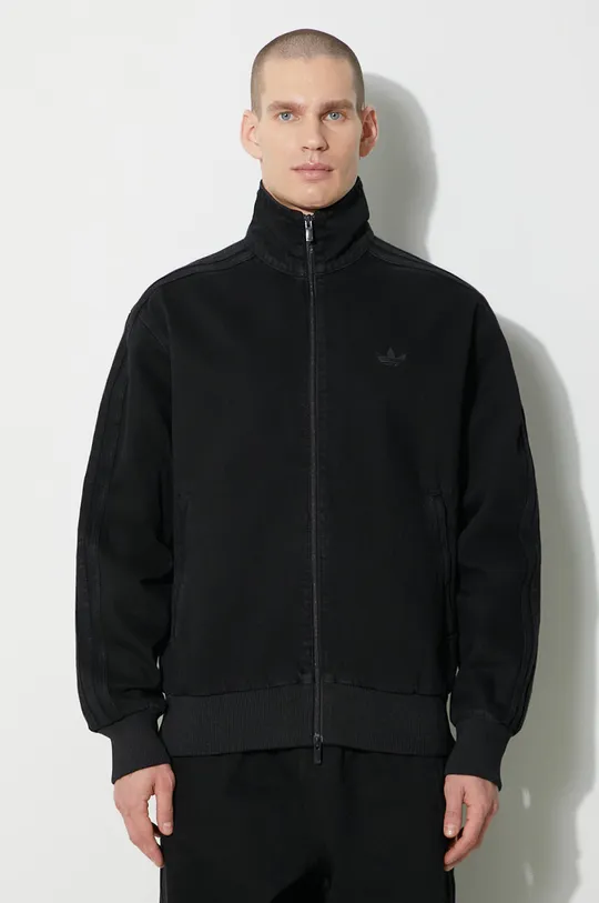black adidas Originals denim jacket Fashion Premium Denim Firebird Men’s