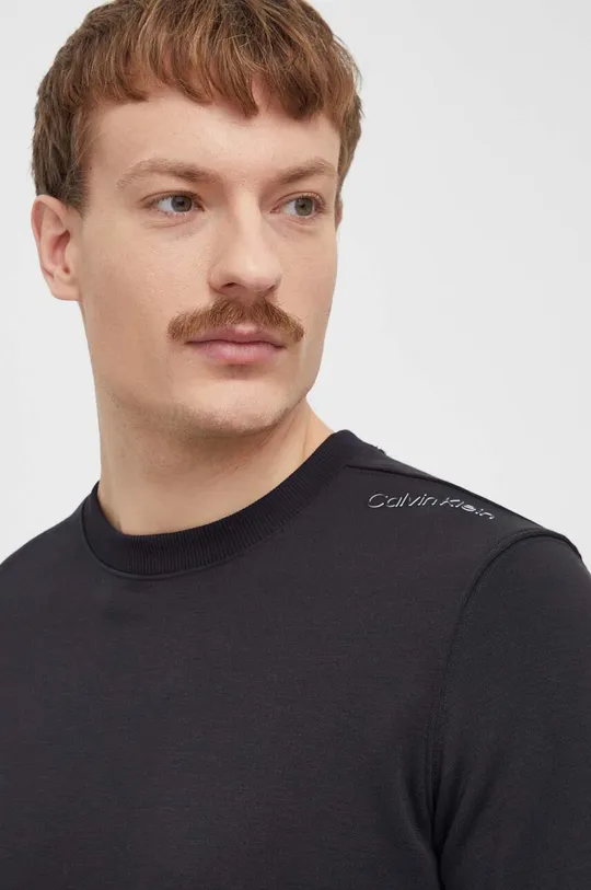 fekete Calvin Klein Performance edzős pulóver