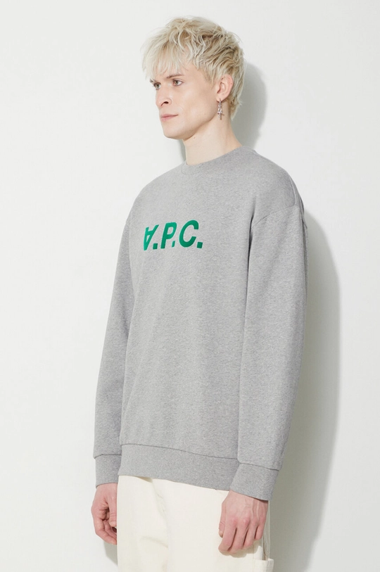 γκρί Βαμβακερή μπλούζα A.P.C. Sweat Eliot