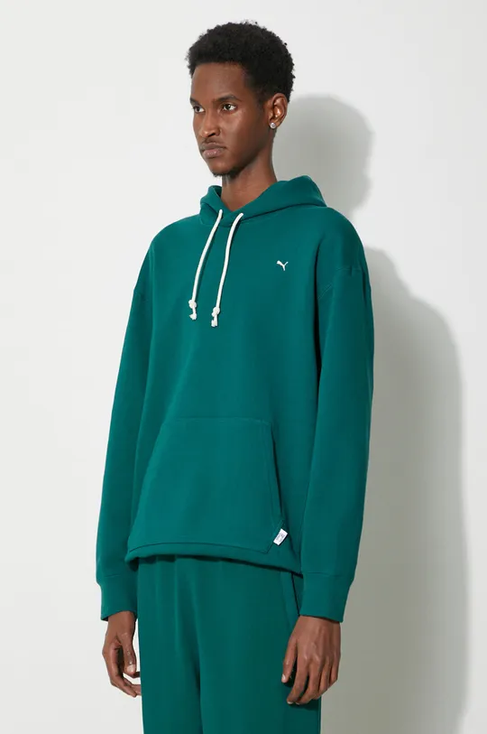 turquoise Puma cotton sweatshirt