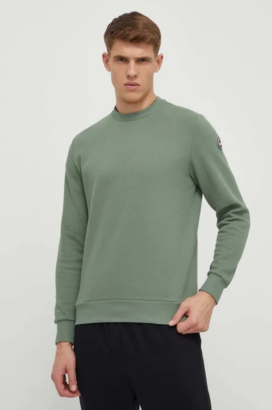 zelena Bombažen pulover Colmar Moški