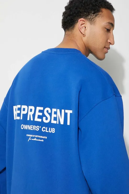 блакитний Бавовняна кофта Represent Owners Club Sweater Чоловічий