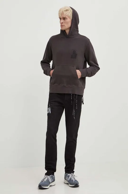 KSUBI bluza bawełniana portal kash hoodie szary