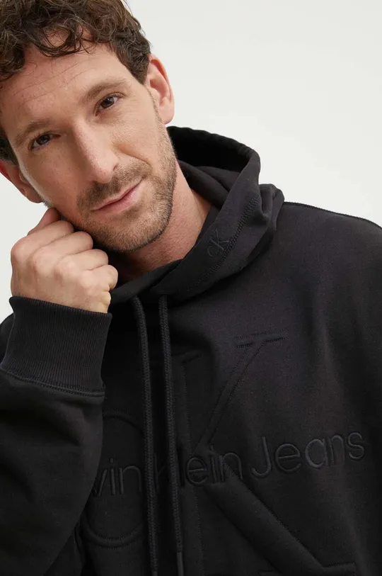 črna Pulover Calvin Klein Jeans Moški